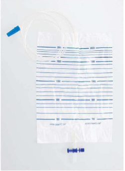CONNECX URONECX URINE BAG TRANSPARENT, 2000ML (T-VALVE) W/O SAMPLE PORT, STERILE, PE 